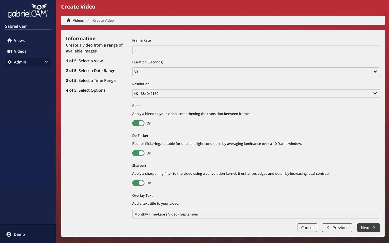 Time-Lapse Video: Advanced Editor