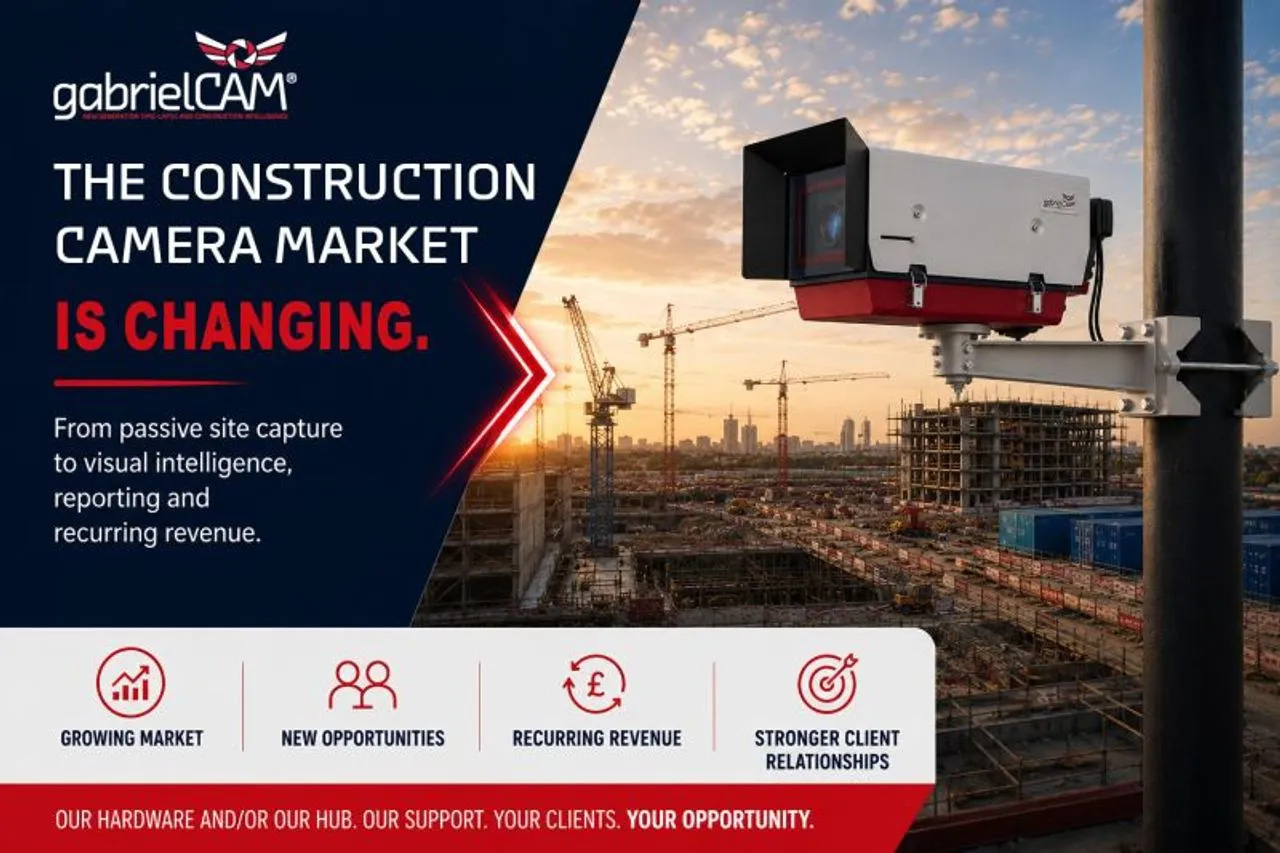 gabrielCAM® site intelligence camera in action on a construction project site
